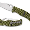 Caribbean™ G-10 Black/Yellow Leaf-Spyderco Outlet