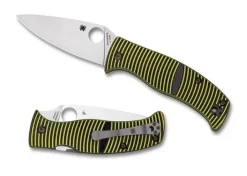 Caribbean™ G-10 Black/Yellow Leaf-Spyderco Outlet