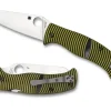 Caribbean™ G-10 Black/Yellow Sheepfoot-Spyderco Clearance