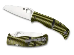 Caribbean™ G-10 Black/Yellow Sheepfoot-Spyderco Clearance