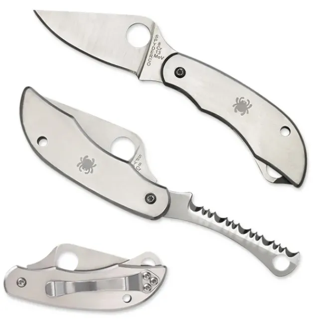 ClipiTool® Plain/ Serrated-Spyderco Online