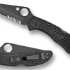 Delica® 4 FRN Black/Black Blade-Spyderco New