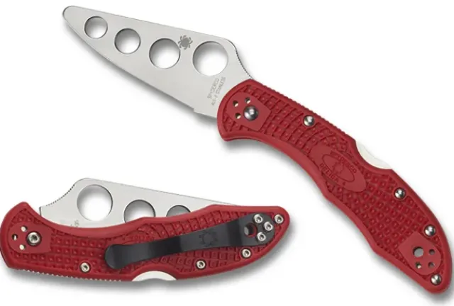 Delica® 4 FRN Red Trainer-Spyderco Sale