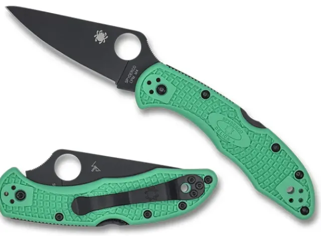 Delica® 4 Mint FRN CPM M4 Black Blade Exclusive-Spyderco Sale
