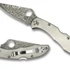 Delica® 4 Ti / Damascus-Spyderco Outlet