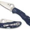 Delica&reg; 4 Dark Navy FRN CPM 20CV Exclusive-Spyderco Outlet
