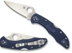 Delica&reg; 4 Dark Navy FRN CPM 20CV Exclusive-Spyderco Outlet