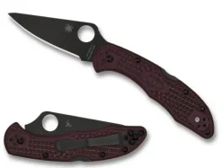 Delica&reg; 4 Lightweight Micro-Melt&reg; PD#1 Black Blade-Spyderco