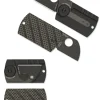Dog Tag Folder CF/G-10 Laminate Black-Spyderco