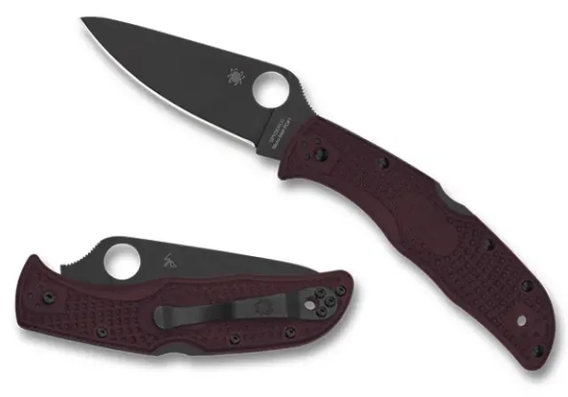 Endela® Lightweight Micro-Melt® PD#1 Black Blade-Spyderco Best