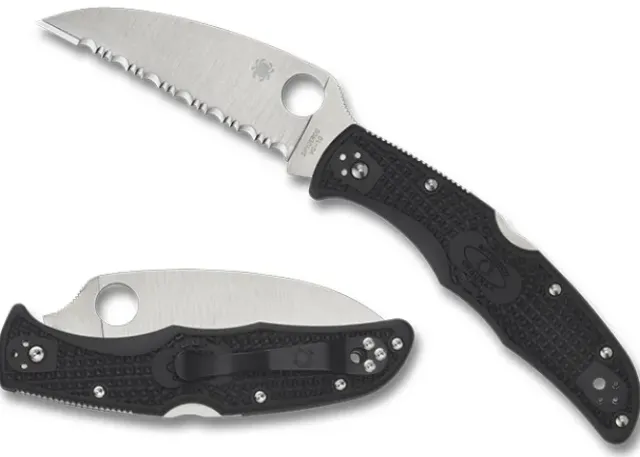 Endura® 4 FRN Black Wharncliffe-Spyderco Outlet