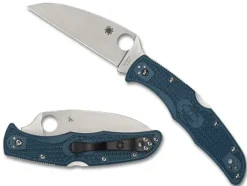Endura® 4 Lightweight Blue Wharncliffe K390-Spyderco Discount