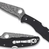 Endura&reg; 4 Black Pakkawood Damascus Exclusive-Spyderco Outlet