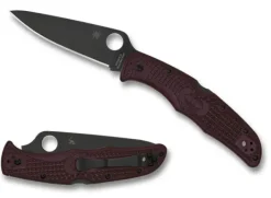 Endura&reg; 4 Lightweight Micro-Melt&reg; PD#1 Black Blade-Spyderco Clearance