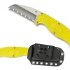 Enuff™ Salt® FRN Yellow Sheepfoot-Spyderco