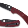 Goddard Lightweight Red FRN CPM 4V Exclusive-Spyderco Hot