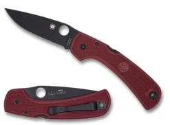 Goddard Lightweight Red FRN CPM 4V Exclusive-Spyderco Hot
