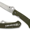 Lum Tanto OD Green G-10 M390 Exclusive-Spyderco Clearance