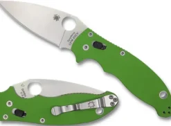 Manix® 2 Neon Green G-10 CPM 20CV Exclusive-Spyderco New