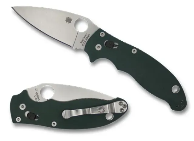 Manix® 2 Forest Green G-10 CTS 204P Exclusive-Spyderco Clearance