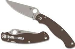 MILITARY™ 2 BROWN G-10 CPM® 15V® SPRINT RUN®-Spyderco