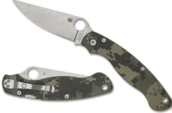 Military™ 2 Camo G-10 PlainEdge-Spyderco Discount