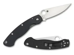 Military™ Model G-10 Black Left Hand-Spyderco Online