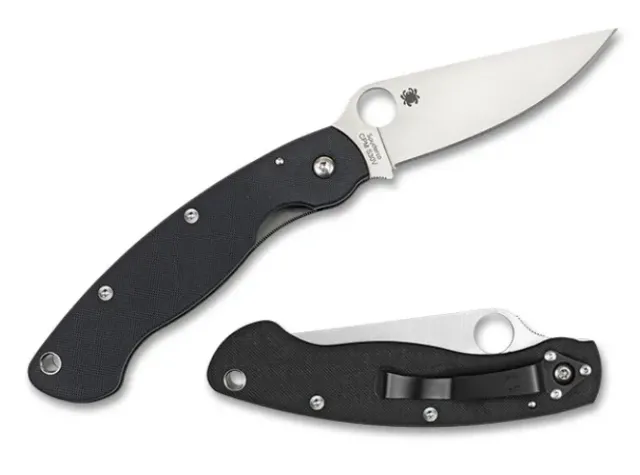 Military™ Model G-10 Black Left Hand-Spyderco Online