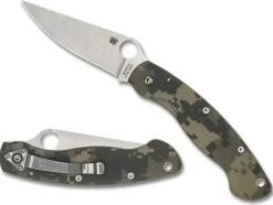 Military™ Model G-10 Camo-Spyderco Hot