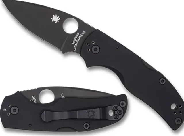 Native® 5 Smooth G-10 CPM CRU-WEAR Black Blade Exclusive-Spyderco Discount
