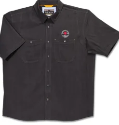 Orvis® Men's Tech Chambray Black Work Shirt Short Sleeve-Spyderco Online