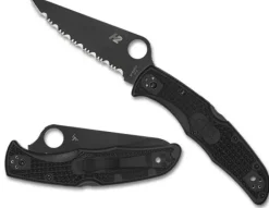 Pacific Salt® 2 Black Blade-Spyderco New
