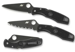 Pacific Salt® FRN Black/Black Blade-Spyderco Outlet