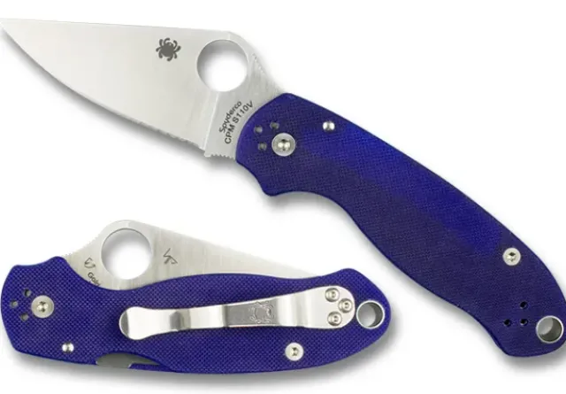 Para® 3 G-10 Dark Blue CPM S110V-Spyderco Sale