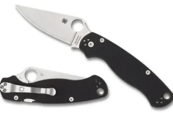 Para Military® 2 G-10 Black PlainEdge™-Spyderco Sale