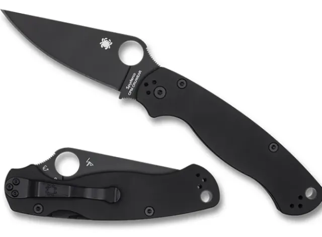Para Military® 2 Smooth G-10 CPM CRU-WEAR Black Blade Exclusive-Spyderco