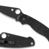 Para Military&reg; 2 Salt&reg; Black G-10 CPM MagnaCut&reg; Black Blade-Spyderco Hot