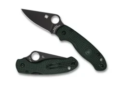 Para&reg; 3 Lightweight Deep Forest Green FRN CPM CRU-WEAR Black Blade Exclusive-Spyderco Hot