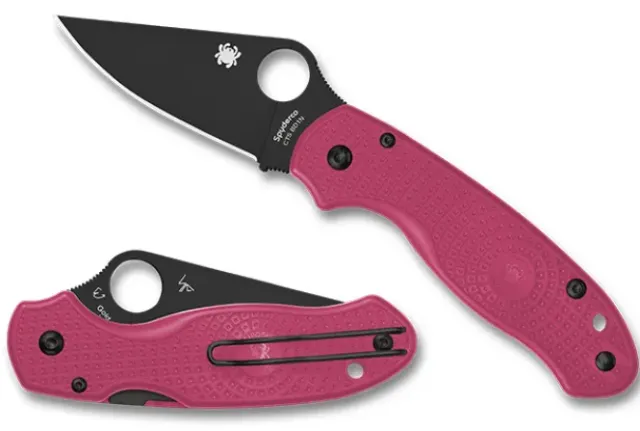 Para® 3 Lightweight Pink Black Blade-Spyderco Outlet