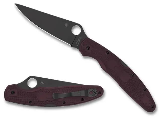 Police™ 4 Lightweight Micro-Melt® PD#1 Black Blade-Spyderco Discount