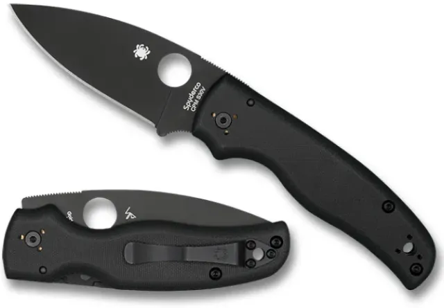 Shaman® G-10 Black/Black Blade-Spyderco Hot