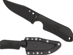 Street Beat™ FRN Black / Black Blade-Spyderco Hot