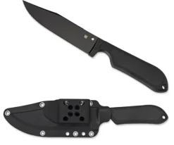 Street Bowie™ FRN/Kraton Black Blade-Spyderco Clearance
