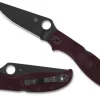 Stretch&trade; 2 XL Lightweight Micro-Melt&reg; PD#1 Black Blade-Spyderco Discount