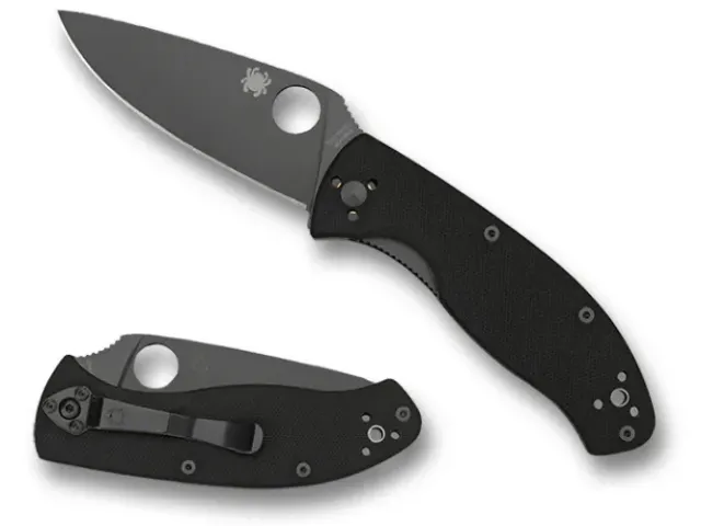 Tenacious® G-10 Black / Black Blade-Spyderco Hot