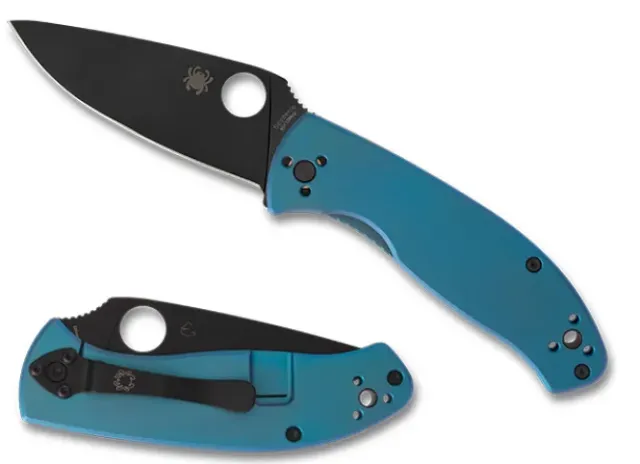 Tenacious® R.I.L. Blue Titanium Black Blade-Spyderco Sale