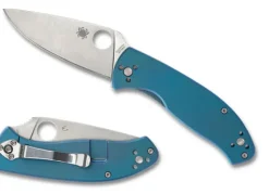 Tenacious&reg; R.I.L. Blue Titanium-Spyderco Clearance