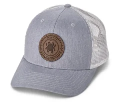 Trucker Hat Gray/Gray with Patch-Spyderco Hot
