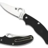 UK Penknife™ FRN Black Drop Point-Spyderco