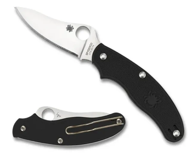 UK Penknife™ FRN Black Drop Point-Spyderco